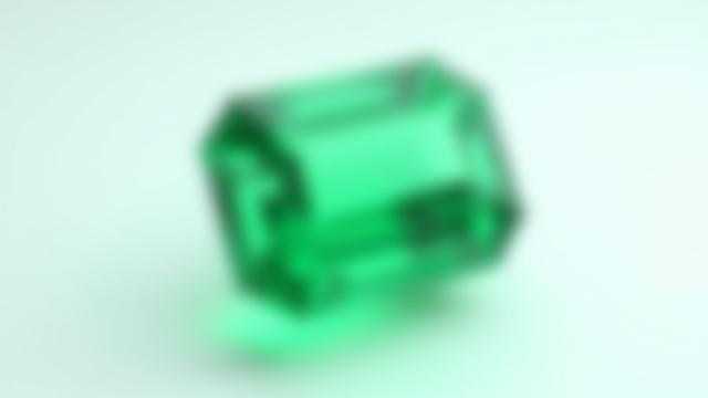 Interaktives 3D-Modell eines geschliffenen Edelsteins auf einer Website
