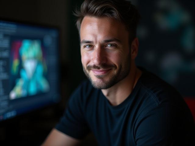 Porträt von David Fischer, Digital Artist